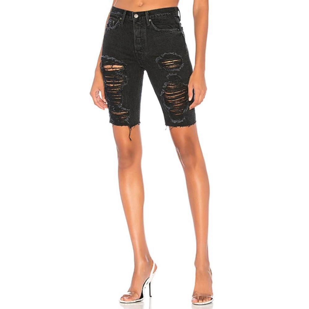 GRLFRND Beverly High-Rise Long Biker Shorts